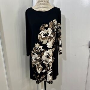 Style & Co Women's Floral Mini Dress/Tunic Size L Made in Indonesia